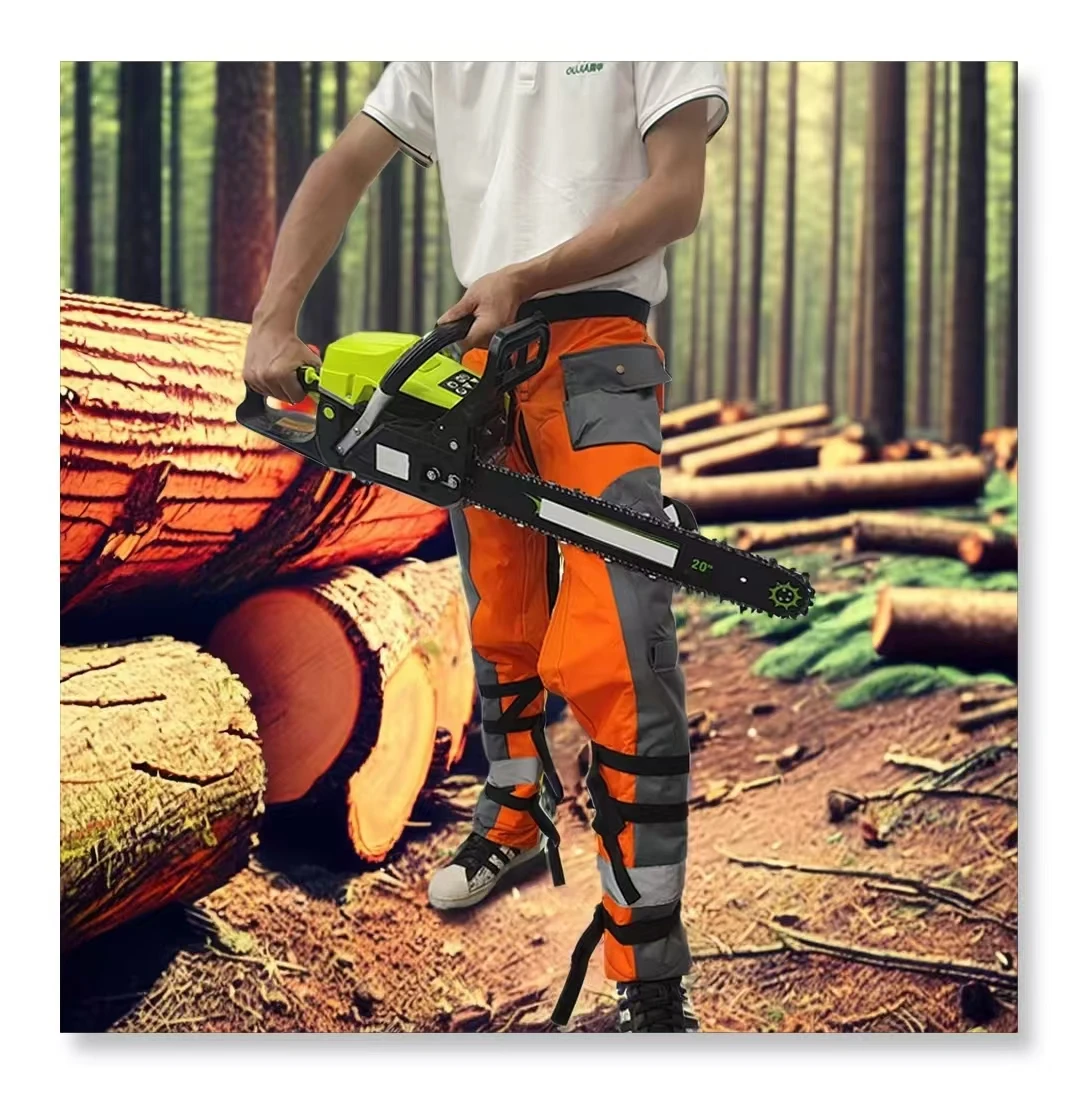 Gujia Wood Cutting Pants CLASS 1 Anti-cut Chainsaw Protective Pants Chaps Safety Pants Leg Protection with Pocket