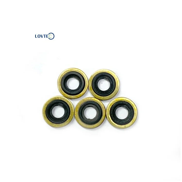 Lovtec medical gas equipment oxygen regulator plastic outlet brass rubber washer