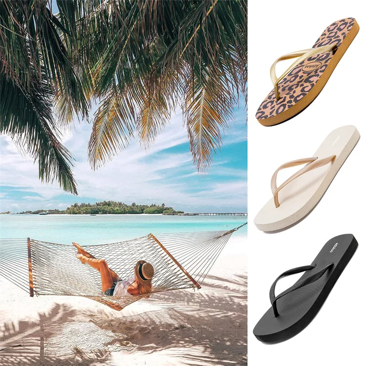 New Design Custom Logo Hotel Guest Summer Slide Slippers PU PVC EVA Outdoor Non-slip Flip Flop For Women