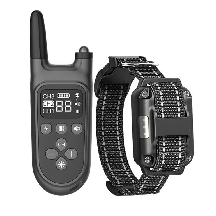 
Dog Training Controller Device Eletric Rechargeable And Waterproof 1000ft Remote Dog Training Collars 