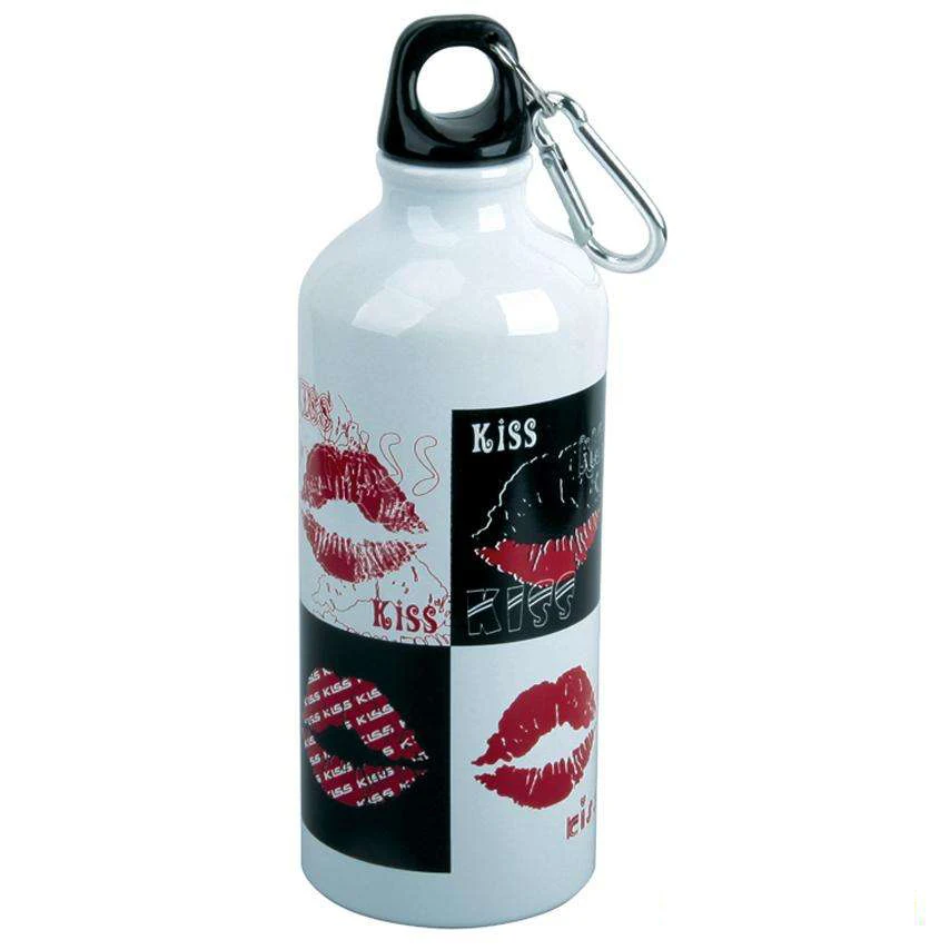 High quality Metal Designer printed sublimation sipper water  gift for friend.High quality printing .600 ml bottle