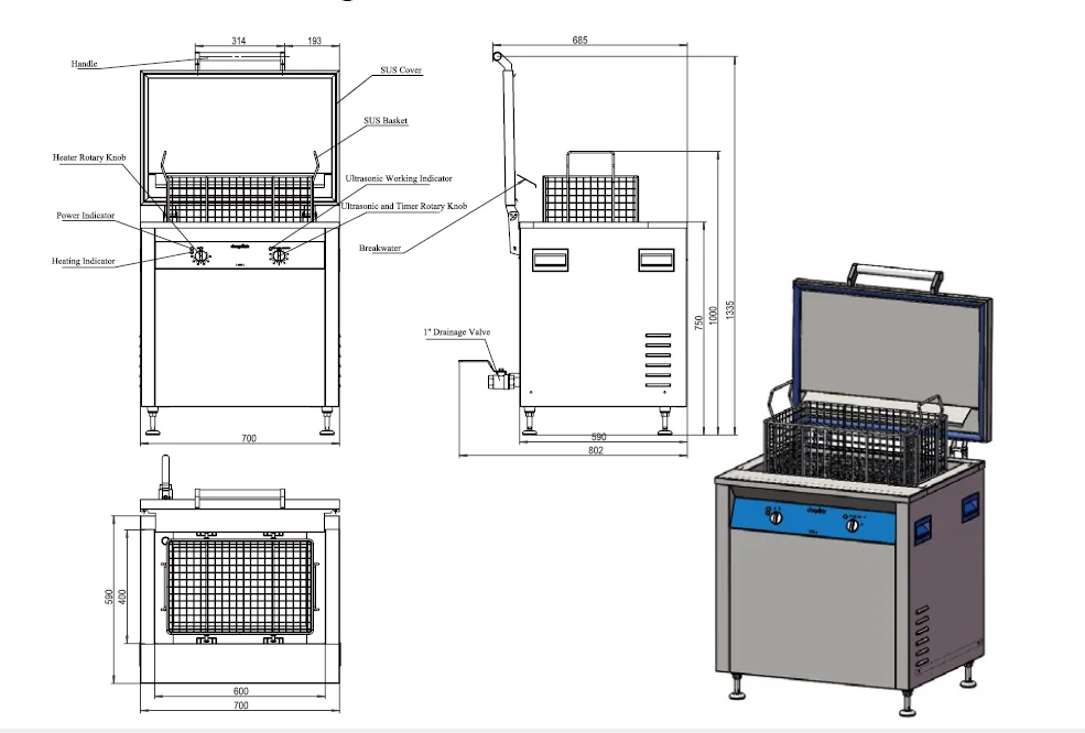
china High quality immersion ultrasonic cleaner ultrasonic injector cleaning machine 