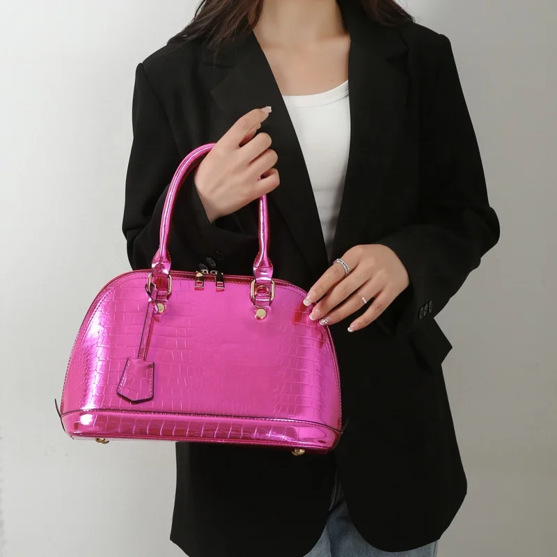 Wholesale Leather Big Bag Luxury Handbags Female Tote Bag Lady Fashion Design Purses Large Capacity Shiny Handbags for Women