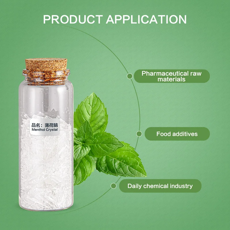 Manufactory supply 100% natural menthol crystal for personal care and additives at nice price