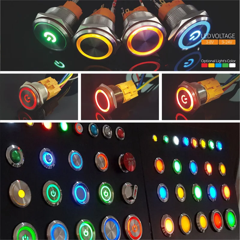 Схема двери переключателя с одним и двумя полюсами DPDT, 30 мм