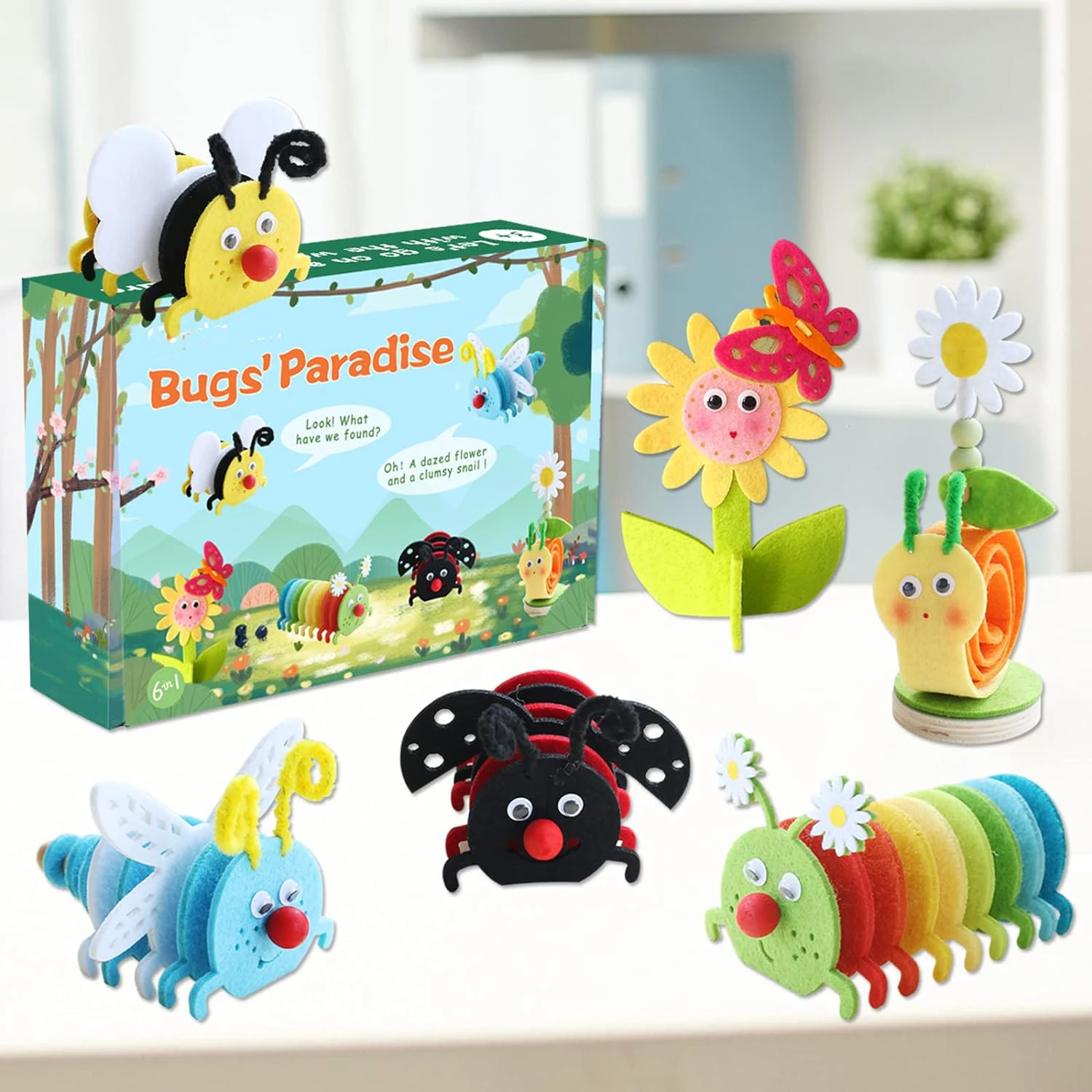 Arts and Crafts for Kids Felt Animal Toddler Crafts Sewing Crafts for Kids Girls Boys Beginners DIY Gift Educational Toys