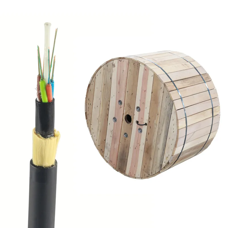 fibra optica 12 hilos adss  2 core 6 24 hilos 4km Single Jacket asu fibre optic cable price