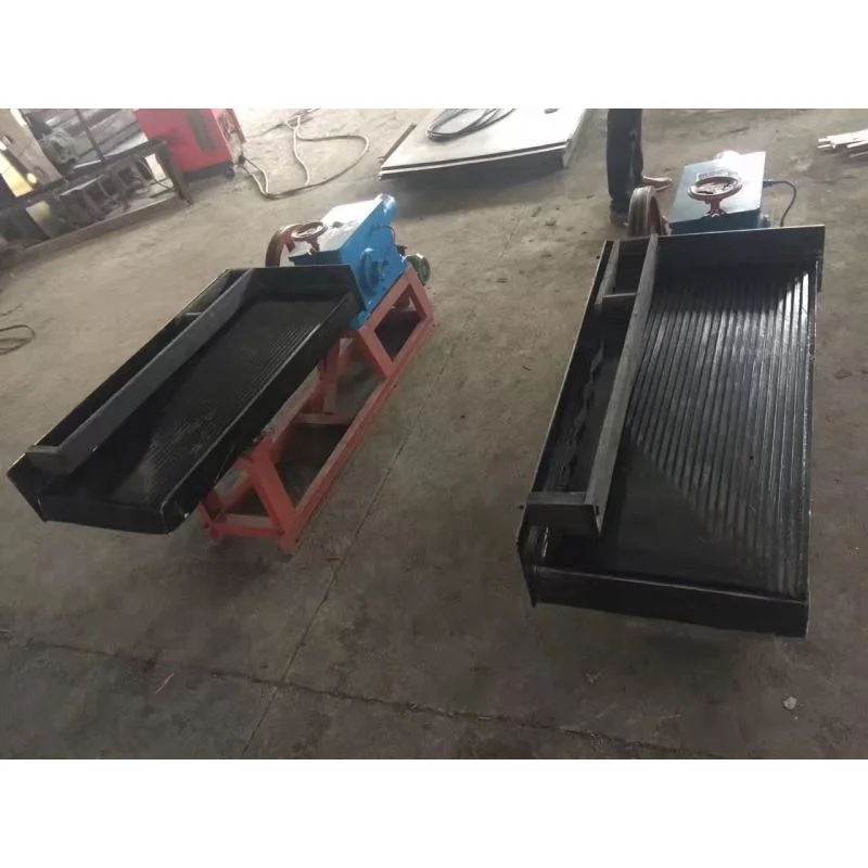 Gold processing plant shaker table gravity mineral separator gold vibrating table for sale
