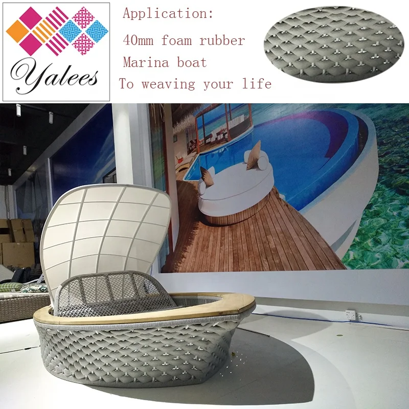 Olefin ropes for swing chair/ Braided Rope With Rubber Inside For Outdoor furniture