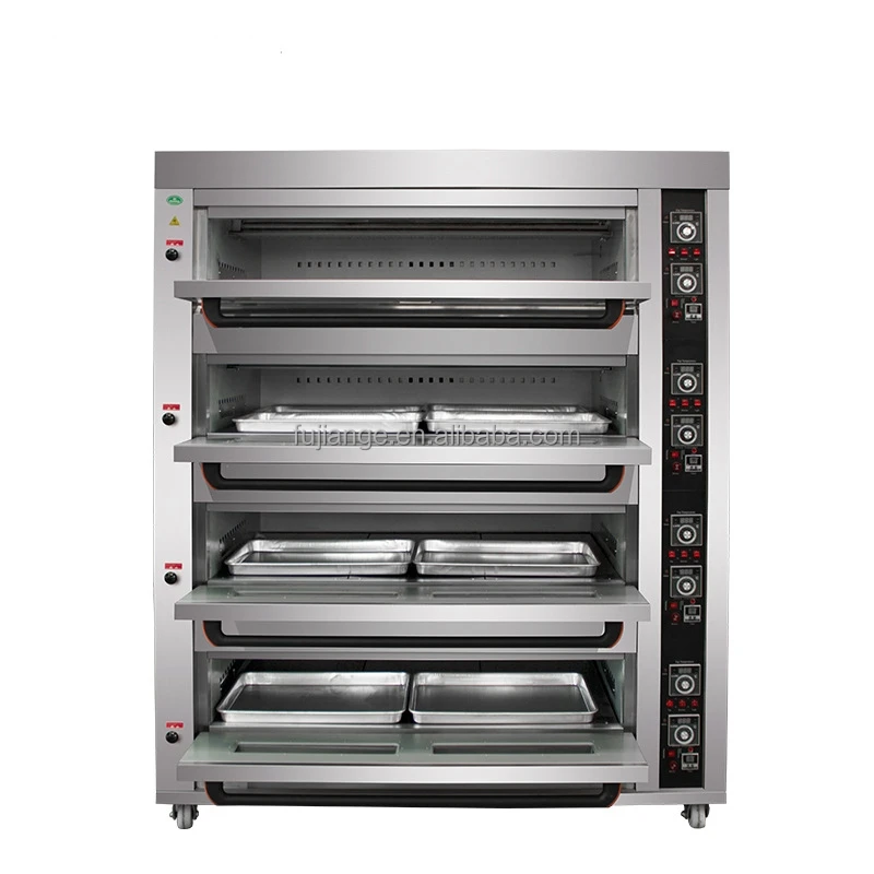 Bakery Machine Baking Equipment 3 Deck 9 Tray Infrared Food Oven Pizza Ovens With Stone Deck Fashion Type Electric Oven