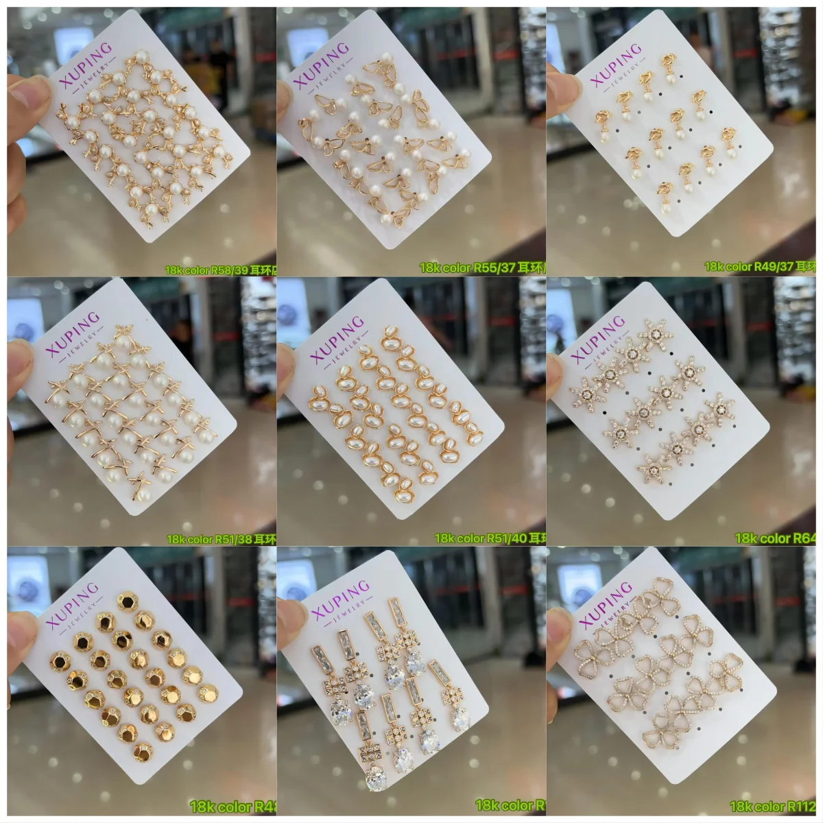 XUPING Jewelry Wholesale Earrings 14K 18K Gold Plated Copper Earrings Women Luxury Cute Pearl Fashion Ladies Jewelry Earrings