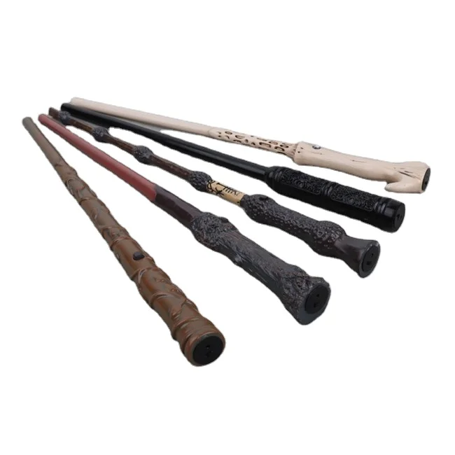 New design Halloween Party HP Wizard Cosplay Magic Wand Fire Real Flames Shoot Fireballs Halloween Stick Wand