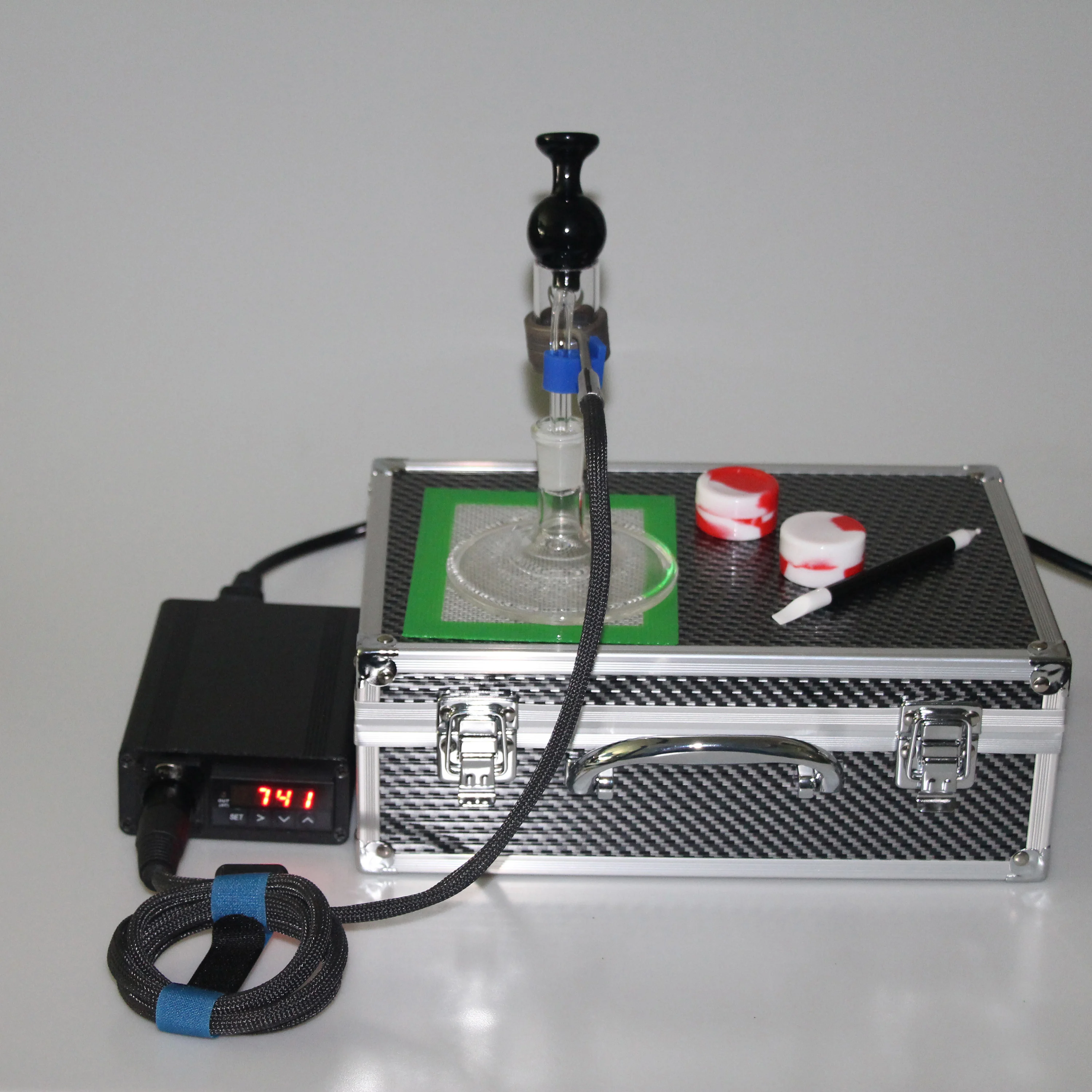 
2021 New Best DOMO kevlar coil heater for classical desktop wax shatter enail vaporizer PID controller 