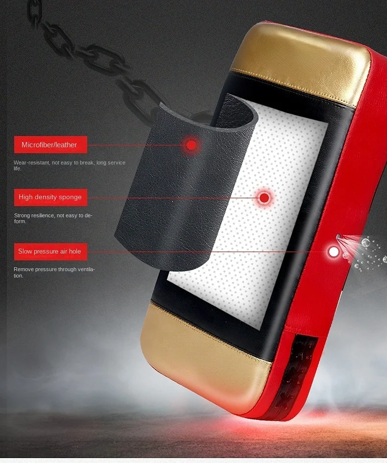 Professional Training Pu Leather Boxing Kicking Target Muay Thai Kick Pads Shields