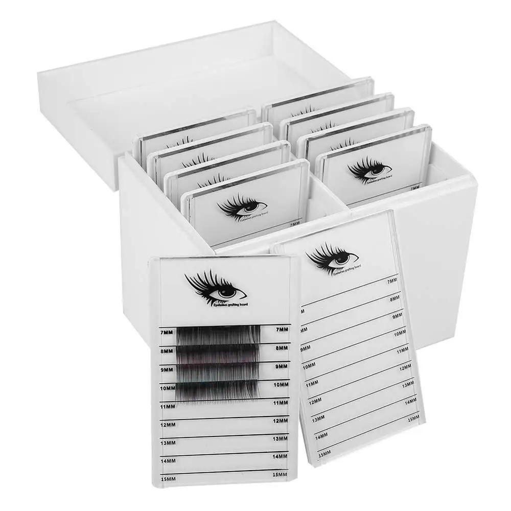 10 Layers Acrylic Eyelash Storage Box, Makeup Organizer False Eyelashes Glue Pallet Holder Display Grafting Eyelashes