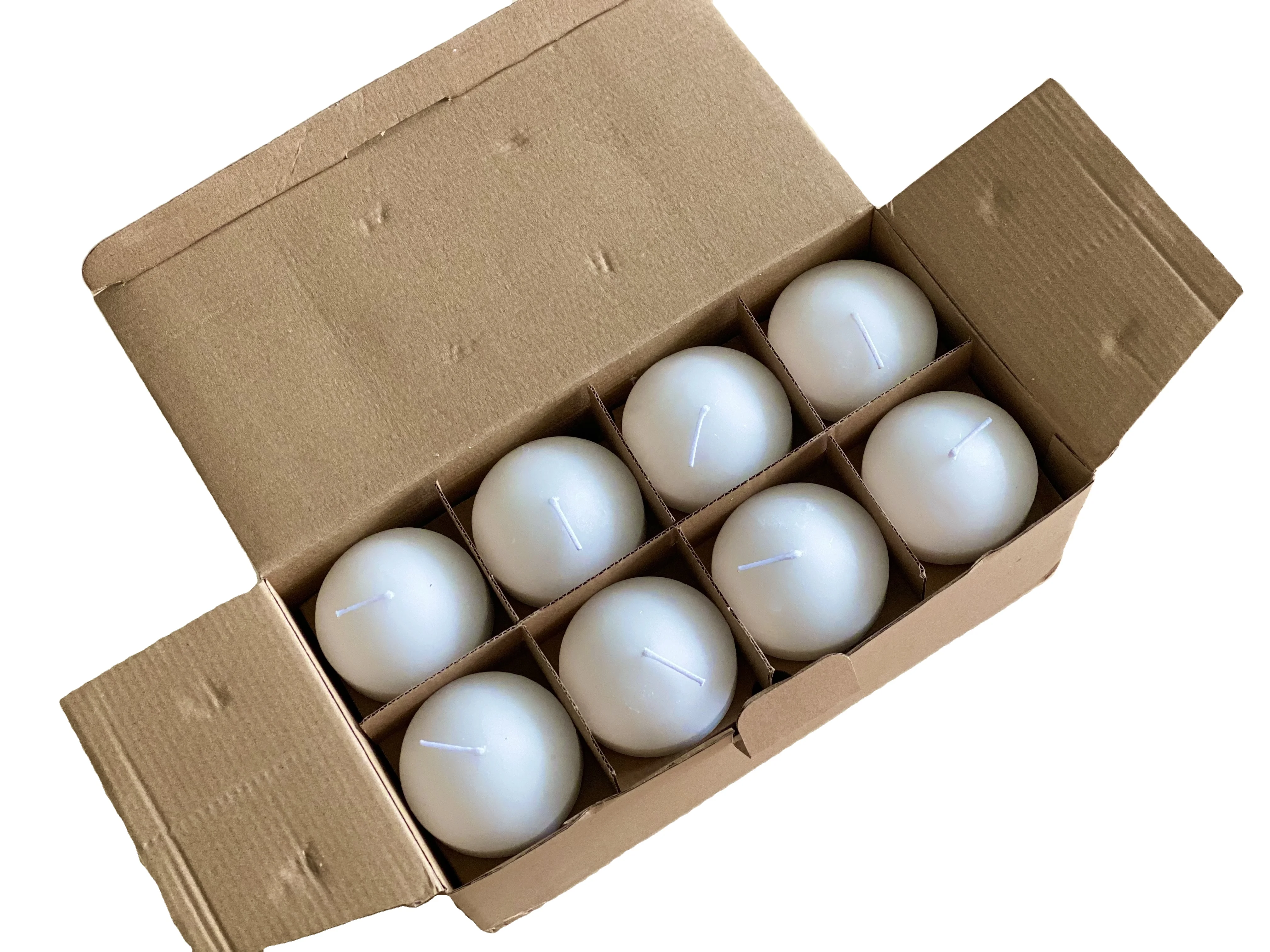 Hot Sale Floating Candles Tealight for Cylinder Vases Centerpieces at Wedding 3 inches White Unscented Wax Discs Set of 24 pcs