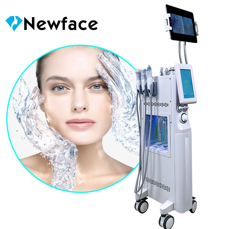 NewFace 2023 New Hydradermabrasion Facial Bubble Machine Face Ultrasonic Skin Spa Beauty Instrument Esthetician Salon Equipment
