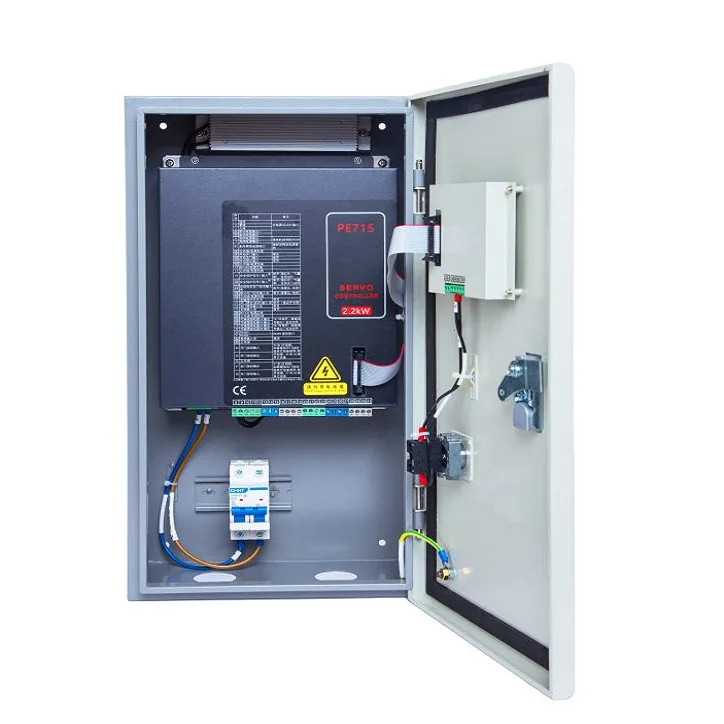 Powerful Automatic Doors 2200W Servo Motor with Gear Reducer for Rolling Shutter Door High Speed Control Box