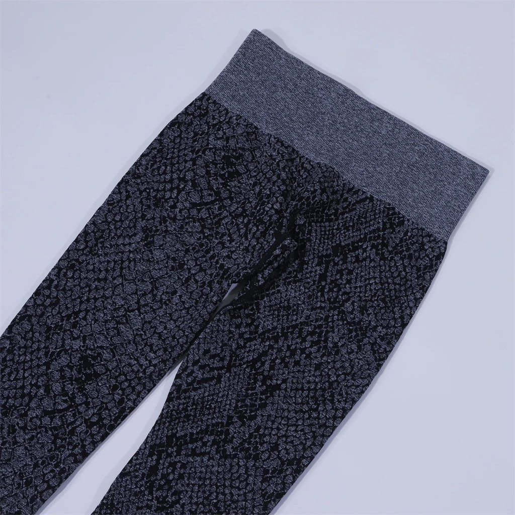 New Arrival Custom Women High Waist Yoga Pants activewear wholesale Mocha Zebra Seamless Leggings