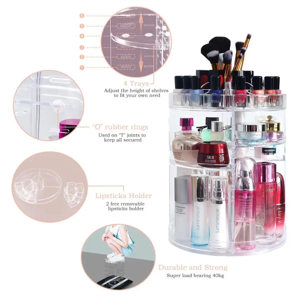 Best Selling 3 Tier Acrylic Perfume Display Stand Acrylic Perfume Holder