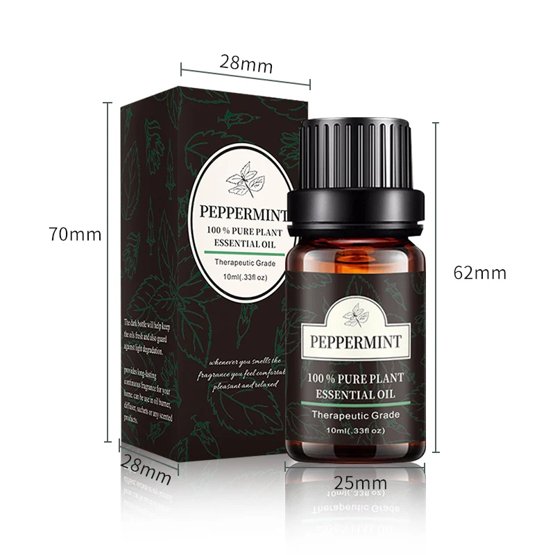 Peppermint essential oil new incense to purify the air Refreshing Organic Essential Oil 100% natural peppermint essential oil new