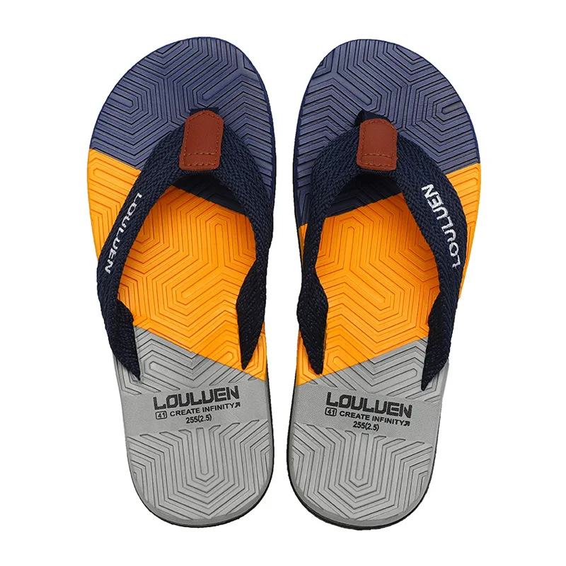 Dropshipping men slipper summer wholesale 2022 outdoor wear beach men shoes flip flops