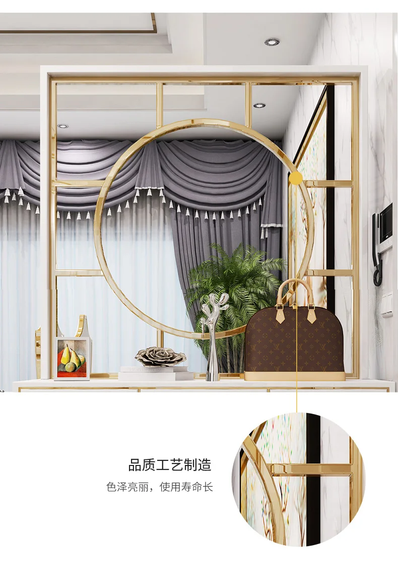 2021 Postmodern minimalist light luxury hall cabinet with large capacity porch shoe cabinet with partition room divider