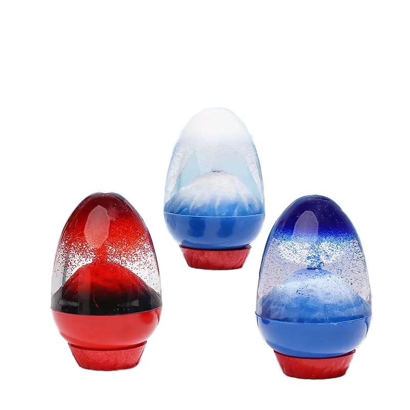 Factory wholesale custom LOGO Liquid Hourglass Volcanic Eruption Shape Personalized Liquid Ball For Table Decoration