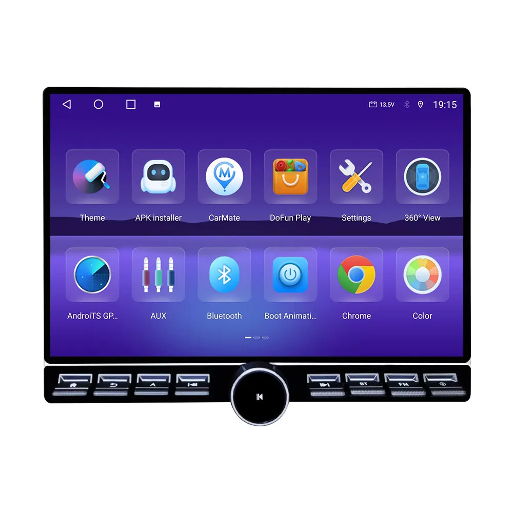 Универсальный Алмазный 2K QLED Android автомобильный экран 8 ядер TS10 с одной ручкой для Renault Clio Captur Megane Kadjar живописный талисман