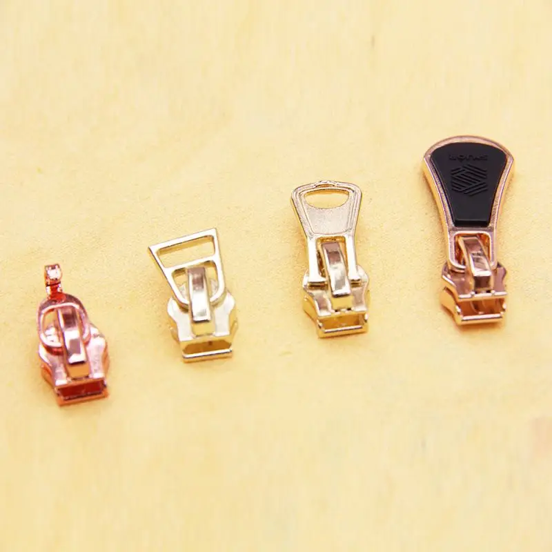 
Custom color No5 coil zipper use non lock zip runner with water drop puller 