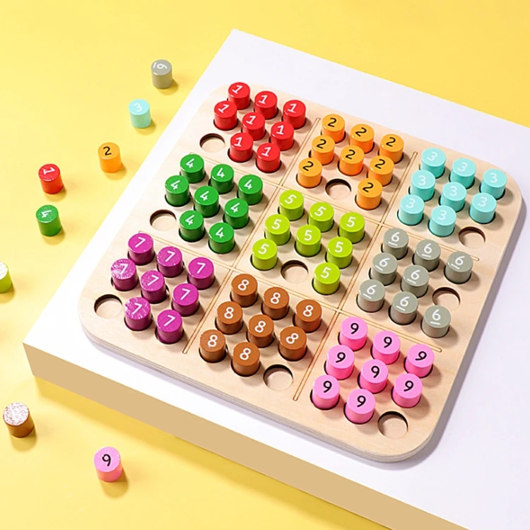 Деревянная игрушка для развития интеллекта малышей судоку шахматная