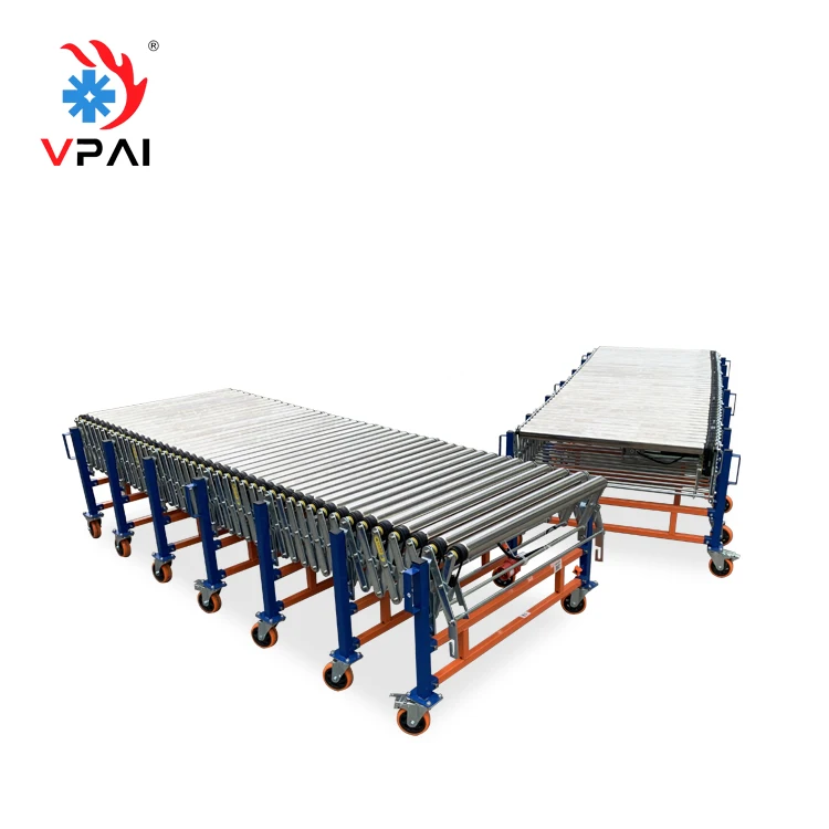 Ready to Ship in Stock Fast Dispatch portable Stainless Steel  roller wheel  Conveyor