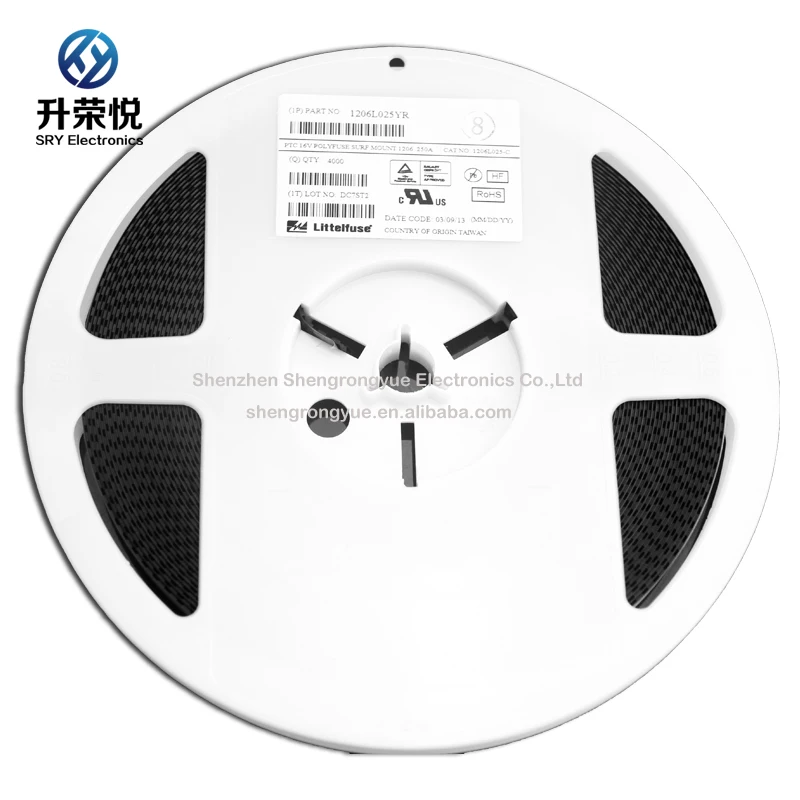 Littelfuse 1206L025YR SMD resettable fuse 250mA 0.25A 16V 1206 PTC resettable fuse