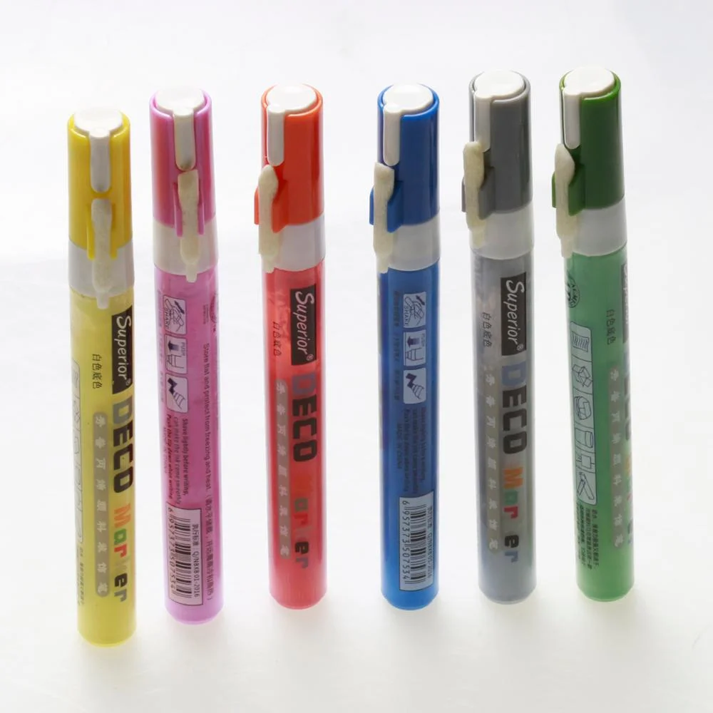 60 Colours Superior Waterproof New Acrylic ink Marker Paint Set Pump  with Replace Nib for Paper Wood Canvas