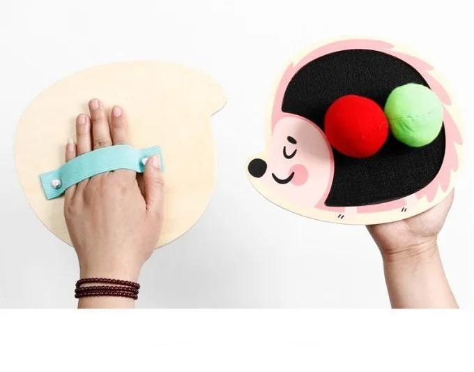Online Shopping Wholesale Outdoor games wooden Toys Hedgehog Catcher Viscose Balls game