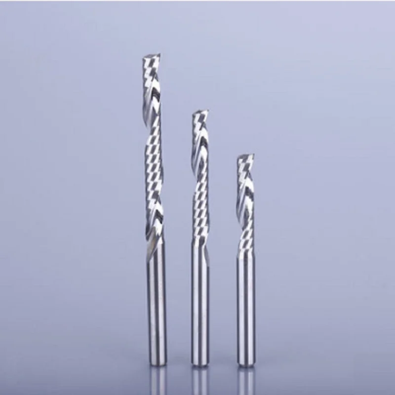 CNC carving single flute carbide end mill for wood and acrylic