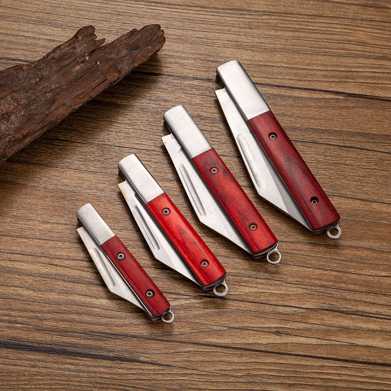 In stock 193mm full-length high carbon steel blade foldable paring knife Sharp and easy to use with hand cutting tools