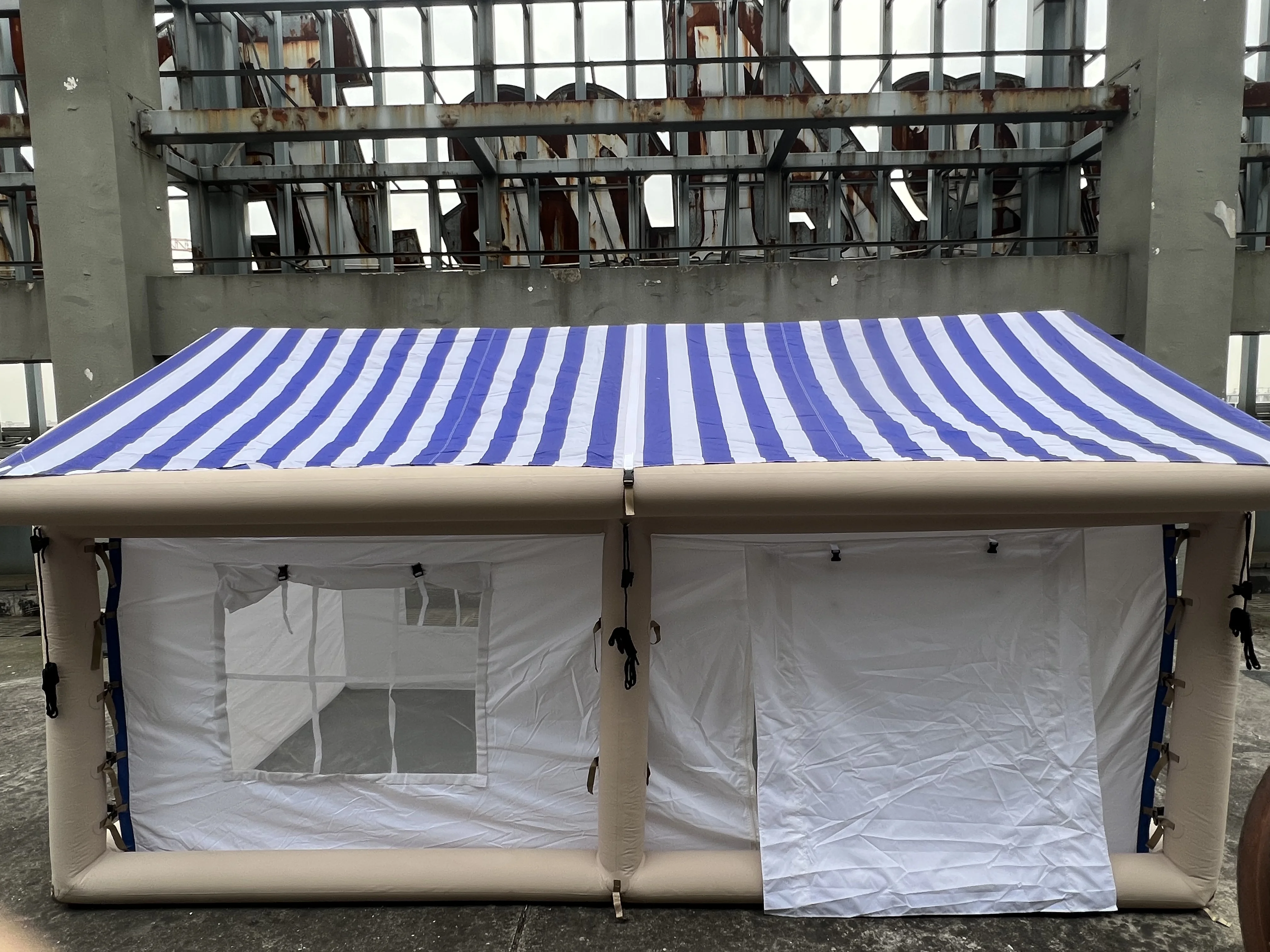 Alocs Custom Multi Persons Large Two Room Waterproof Inflatable Air House Tent Outdoor Big Inflatable Camping Tent