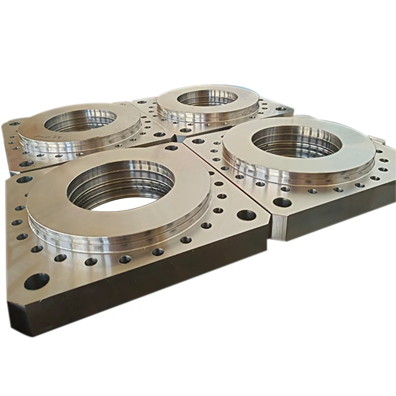 Stainless Steel square Forged Flanges Hot Press Forging Parts