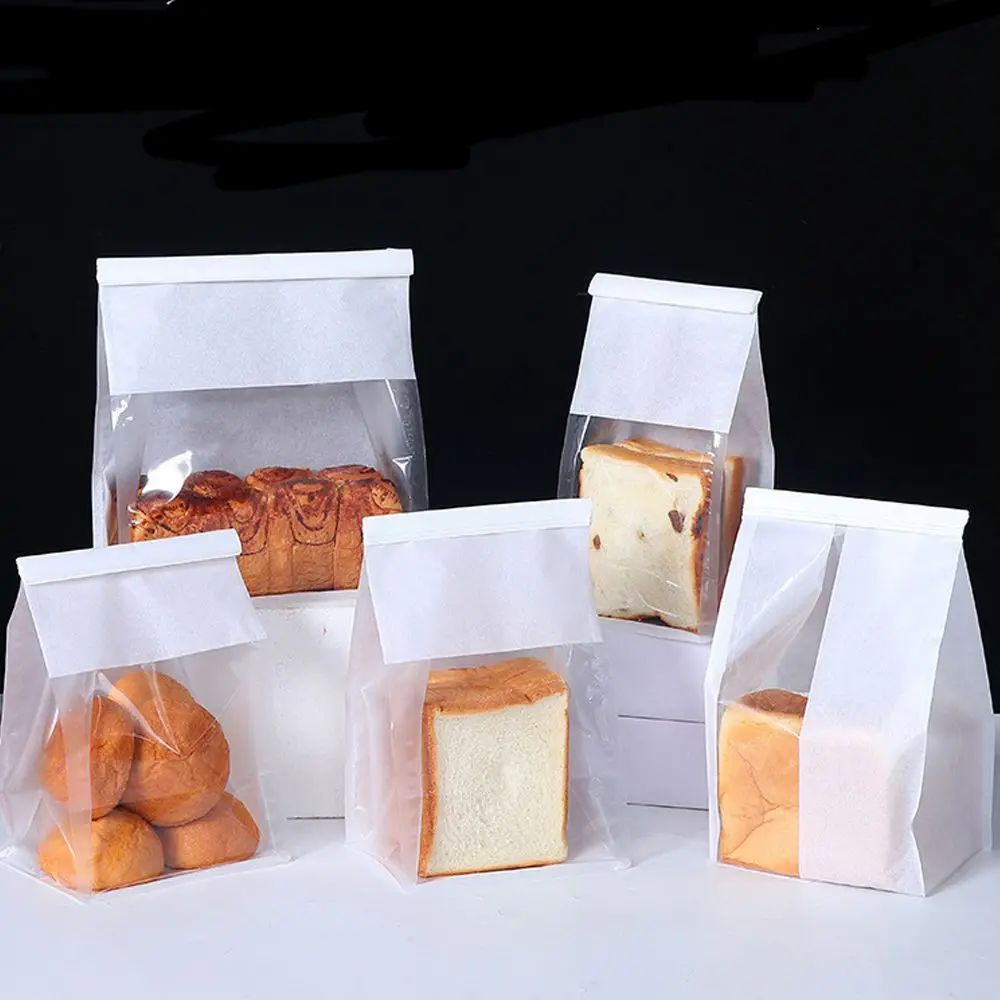 High Quality Wholesale Recycle Kraft Paper Candy Cake PVC Window Box Bakery Cake Packaging With Plastic Clear