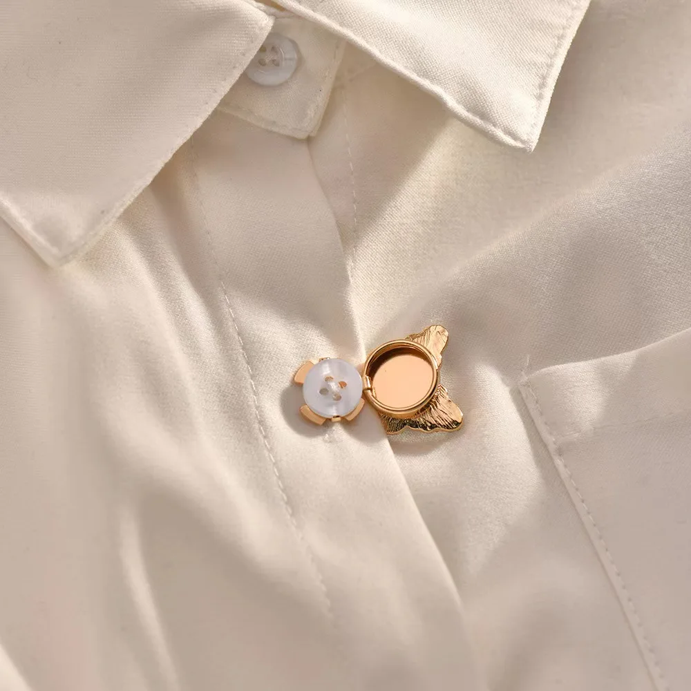 2024 new boyi Hot new banquet cufflinks Butterfly buttons Round flip shirt cufflinks decorative buttons multifunctional for man