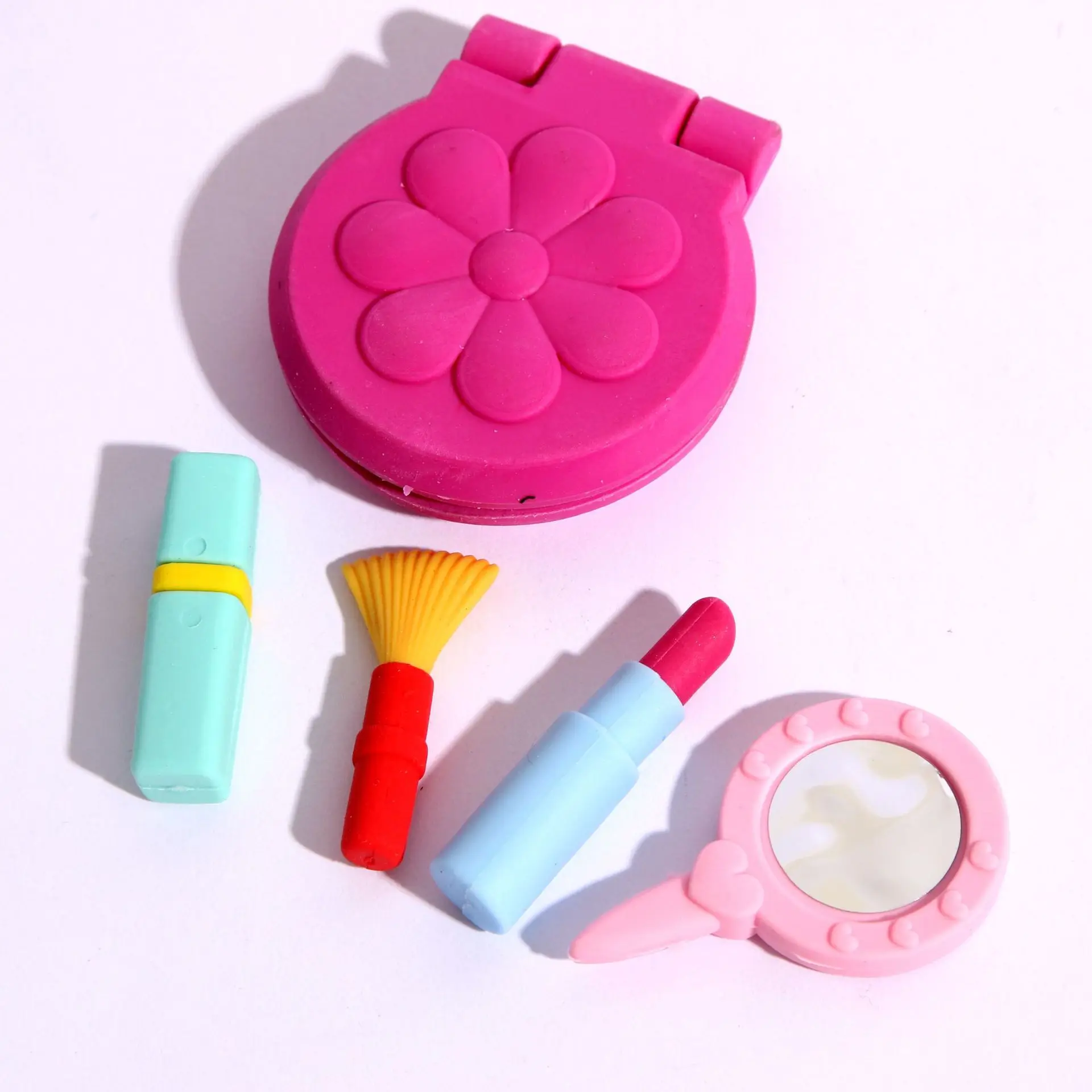 Chinese manufacturer non-toxic environmental TPR 3d eraser, make up shape kids erasers for sale,farrosig 3D eraser