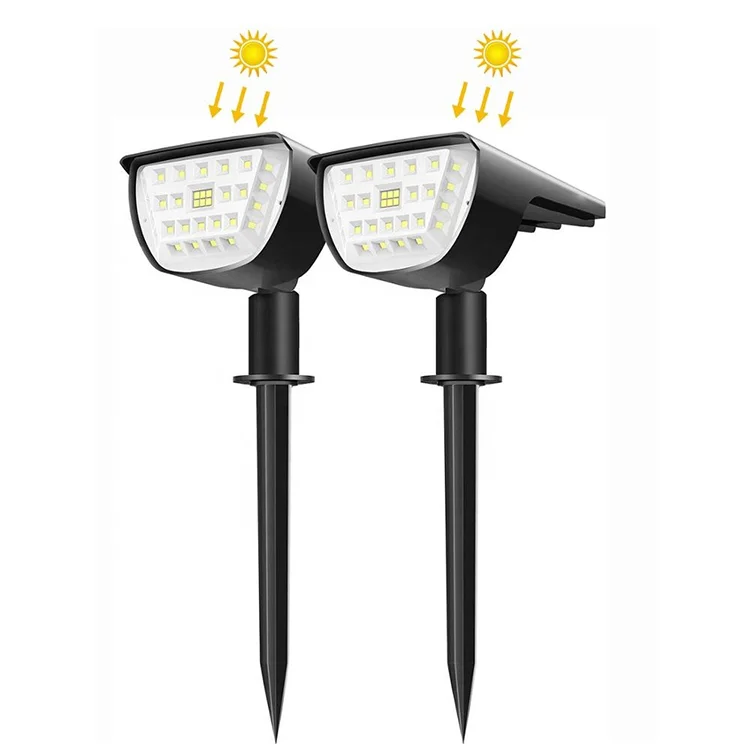 
12 LEDs Landscape Spotlights IP67 Waterproof Wall Lights 2-in-1 Wireless Outdoor Solar Landscaping Lights for Yard Garden light 