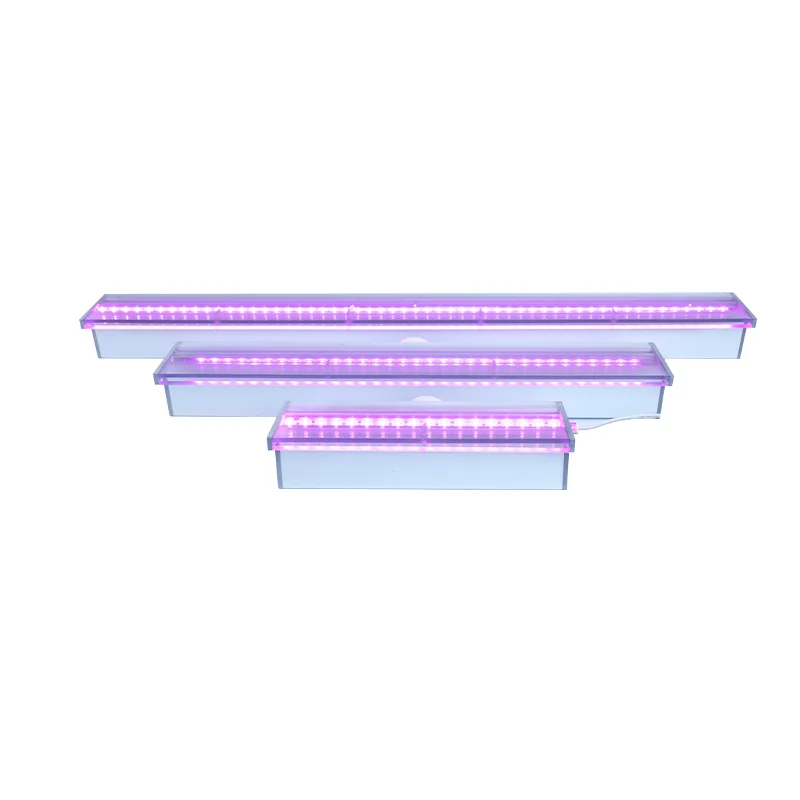 Landscape Fixed Mounted Water Descent Acrylic Fountain Garden Spillway Swimming Pool Led Waterfall Lights