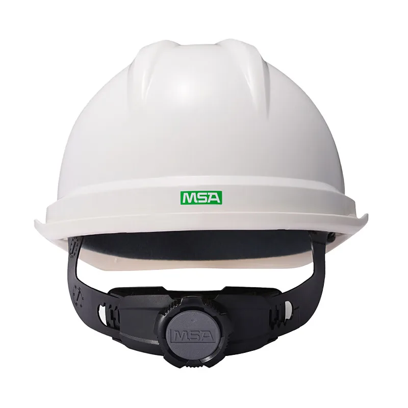MSA Safety helmet V-Gard500 ABS breathable cap lining 4 point safety helmet Y-shaped chin strap with two-color logo printing