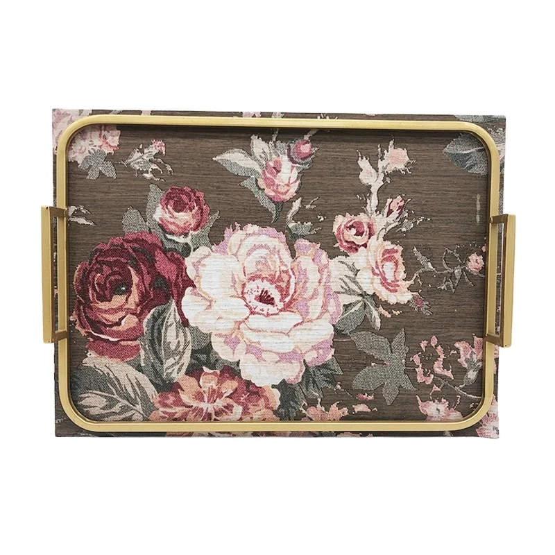 ZY20A-1039 Wholesale handmade customized melamine outdoor serving tray rectangular
