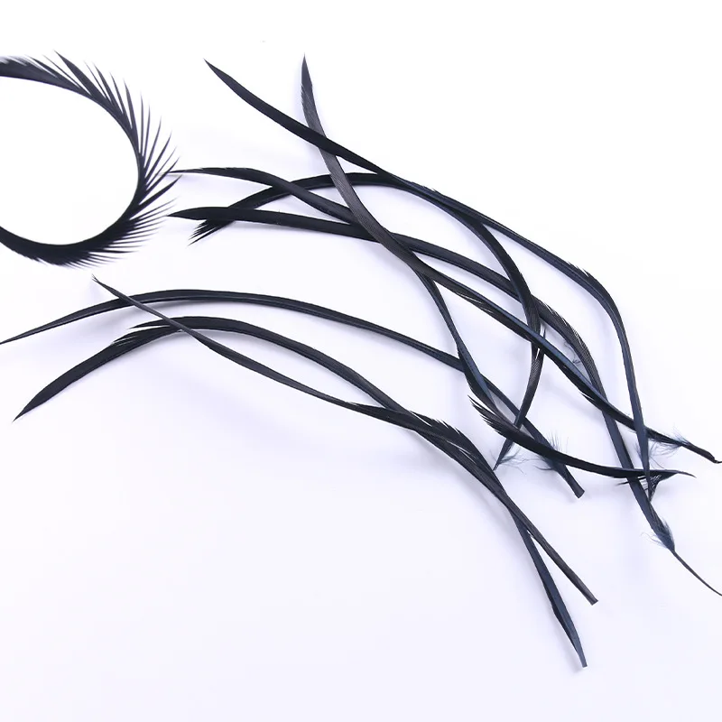 100pcs DIY Crafts Design Millinery Costume Hats Making Fascinators 12-20cm Dyed Goose Biot Feather