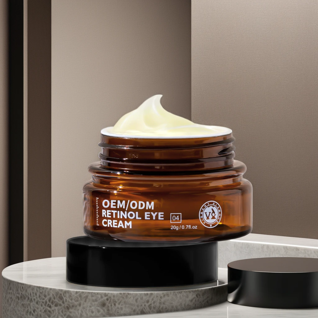Customized Anti-Aging Skincare Set Private Label Face Serum Cream and Eye Cream with Retinol Collagen Peptides