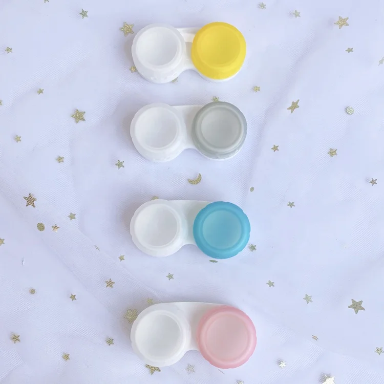 High Quality Glasses Cosmetic Contact Lenses Box Contact Lens Case for Eyes travel Kit Holder Container