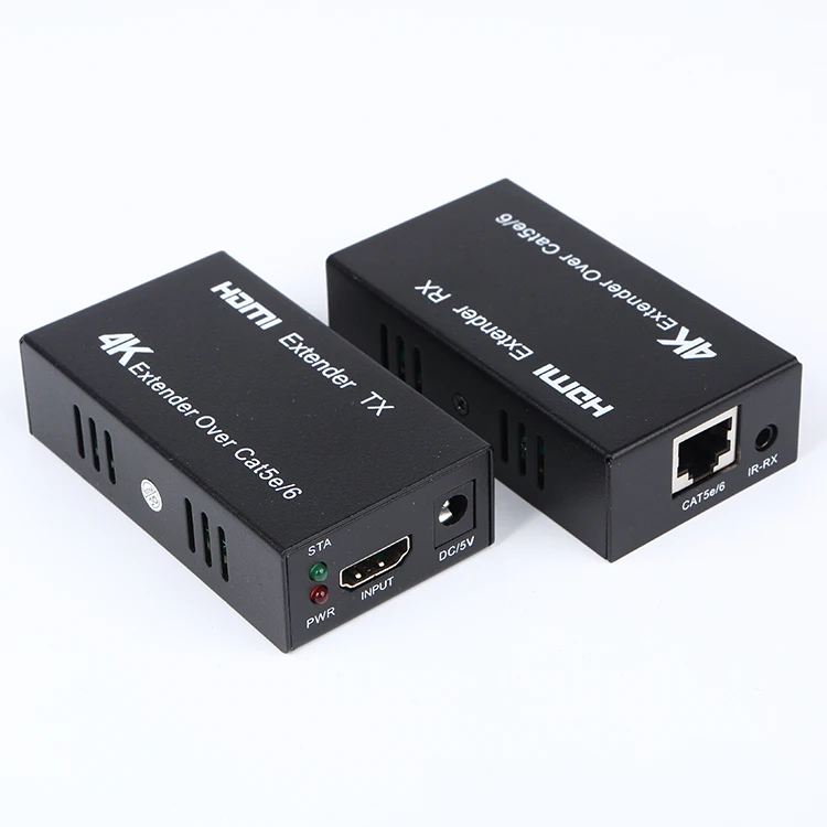 4K HD hest resolution up to 4K 2K@30Hz transmitter and receiver 4k signal over lan cable